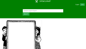 openclipart圖庫：Little Boy and Girl Frame縮圖