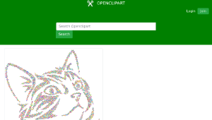 openclipart圖庫：Tribal Kitten Colorful Dots No Background縮圖