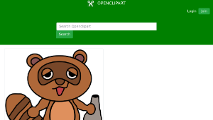 openclipart圖庫：Tanuki Cartoon-資源代表圖