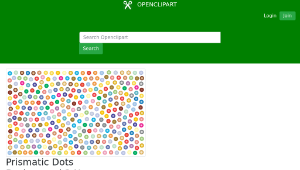 openclipart圖庫：Prismatic Dots Background 2 No Background-資源代表圖