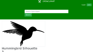 openclipart圖庫：Hummingbird Silhouette 3-資源代表圖