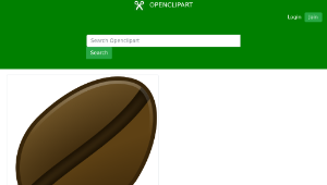 openclipart圖庫：Coffee Bean Icon-資源代表圖