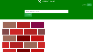 openclipart圖庫：Brick Pattern-資源代表圖