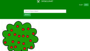 openclipart圖庫：apple tree-資源代表圖