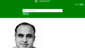 openclipart圖庫：Alphonse Gabriel Capone Mugshot (Background removed)-資源代表圖