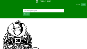 openclipart圖庫：Cartoon Santa縮圖