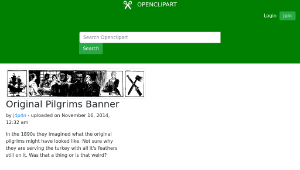 openclipart圖庫：Original Pilgrims Banner