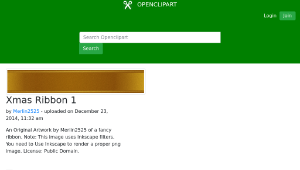 openclipart圖庫：Xmas Ribbon 1縮圖