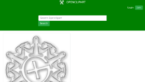 openclipart圖庫：Geocaching snowflake-資源代表圖