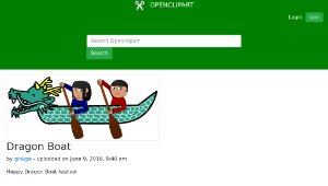 openclipart圖庫：Dragon Boat縮圖