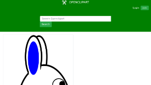 openclipart圖庫：Spring Bunny 3-資源代表圖