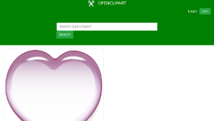 openclipart圖庫：Pink Shiny Heart縮圖