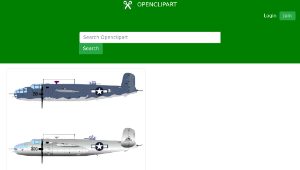 openclipart圖庫：B-25-資源代表圖