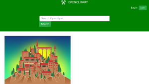 openclipart圖庫：Mountain Village-資源代表圖