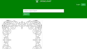 openclipart圖庫：Decorative Square Frame 3