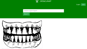 openclipart圖庫：Teeth-資源代表圖