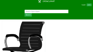 openclipart圖庫：Office Chair-資源代表圖
