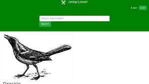 openclipart圖庫：Grackle