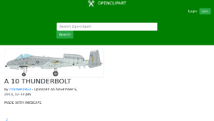 openclipart圖庫：A 10 THUNDERBOLT縮圖