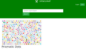 openclipart圖庫：Prismatic Dots Background 3 No Background-資源代表圖