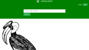 openclipart圖庫：Hornbill-資源代表圖