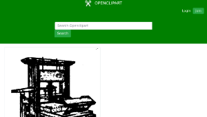 openclipart圖庫：Old printing press-資源代表圖