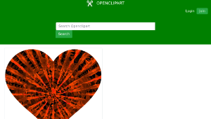 openclipart圖庫：Low Poly Shattered Heart Red縮圖