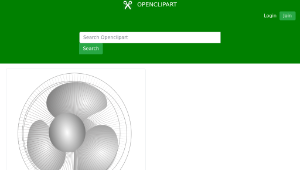 openclipart圖庫：Electric table fan-資源代表圖