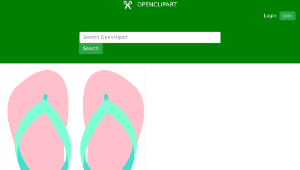 openclipart圖庫：Flipflops 02縮圖