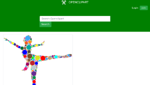 openclipart圖庫：Colorful Ballet Dancer Circles縮圖
