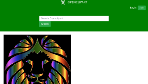 openclipart圖庫：Prismatic Lion-資源代表圖