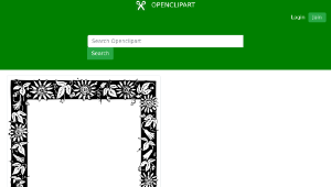 openclipart圖庫：Flowery frame 3-資源代表圖