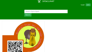 openclipart圖庫：Duck Life QR CODE-資源代表圖