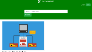 openclipart圖庫：Family Computer-資源代表圖