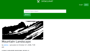openclipart圖庫：Mountain Landscape縮圖