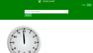 openclipart圖庫：One Minute Before Twelve - 11:59縮圖