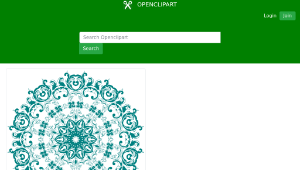 openclipart圖庫：Vintage Floral Design Mark II-資源代表圖