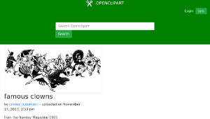 openclipart圖庫：famous clowns縮圖