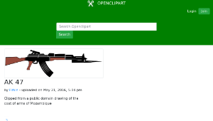 openclipart圖庫：AK 47縮圖