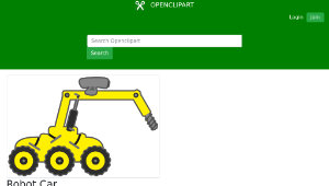 openclipart圖庫：Robot Car縮圖