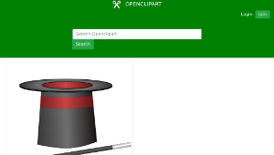 openclipart圖庫：Magic top hat-資源代表圖