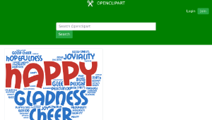 openclipart圖庫：Joyful Heart Typography-資源代表圖