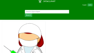 openclipart圖庫：Nuclear medicine worker縮圖