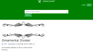 openclipart圖庫：Ornamental Divider-資源代表圖