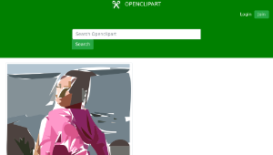 openclipart圖庫：Lady looking at camera-資源代表圖