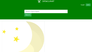 openclipart圖庫：Meteo notte sereno縮圖