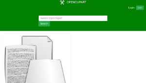 openclipart圖庫：Document-資源代表圖