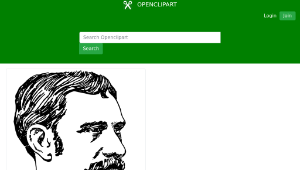 openclipart圖庫：Lonely Man's Face-資源代表圖