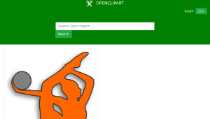 openclipart圖庫：Rhythmic Gymnastics Ball - Color-資源代表圖