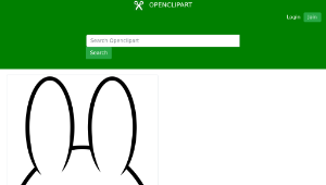 openclipart圖庫：Spring Bunny 6-資源代表圖